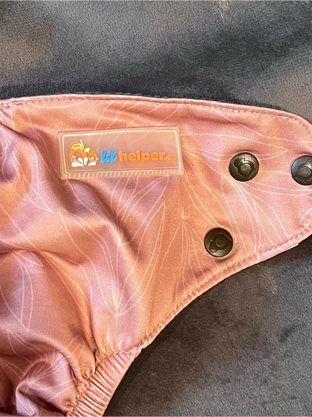 Adjustable Pink Cloth Swim Diaper - Reusable